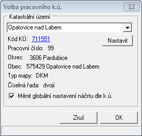 Volba pracovího kú